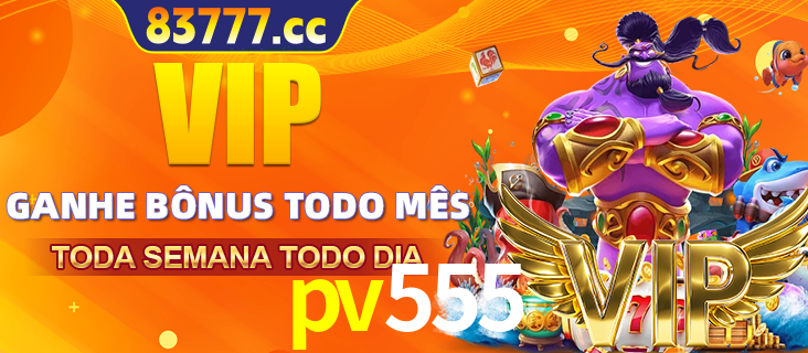 Banner promocional do pv555 oferecendo 100% de recompensas adicionais contínuas para quem fizer o login diário (Daily sign-in), com um mascote de coelho.